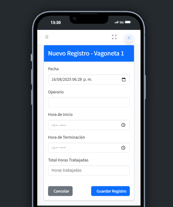 Formulario de registro