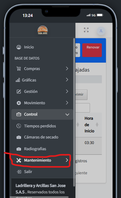 Selección control - compras